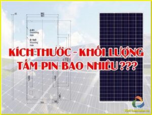 kích thước của các tấm pin mặt trời