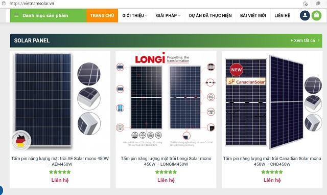 Các sản phẩm pin năng lượng mặt trời đa dạng Các sản phẩm pin năng lượng mặt trời đa dạng