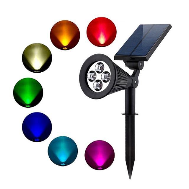 Đèn LED năng lượng mặt trời 7 màu