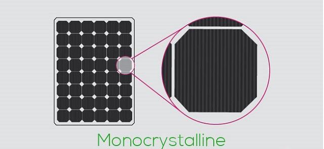 Tấm pin năng lượng cao cấp monocrystalline