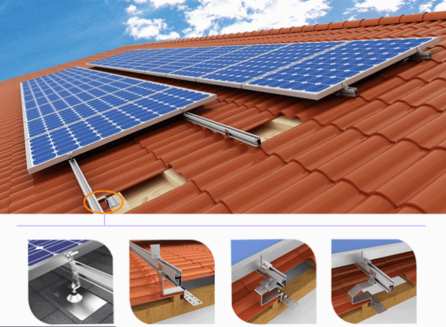 Các loại thanh gắn tấm pin