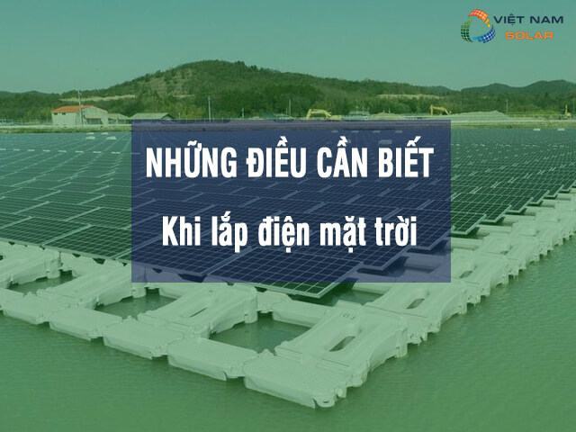 Những yêu cầu cần biết khi lắp điện mặt trời là gì