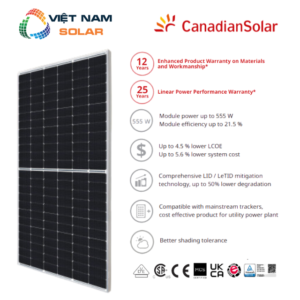 Tấm Pin Năng Lượng Mặt Trời Canadian Solar 530WP - HiKu6-CS6W-530MS