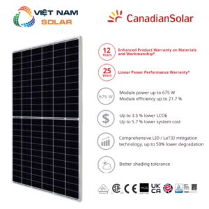 Tấm Pin Năng Lượng Mặt Trời Canadian Solar 650WP - HiKu7-CS7N-650MS