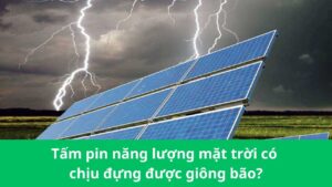 Tấm pin năng lượng mặt trời có chịu đựng được giông bão