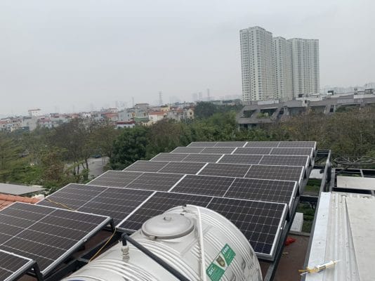 Hệ thống điện mặt trời hòa lưới cho gia đình
