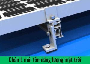Chân L mái tôn năng lượng mặt trời