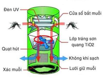Nguyên lý hoạt động đèn bắt côn trùng năng lượng mặt trời