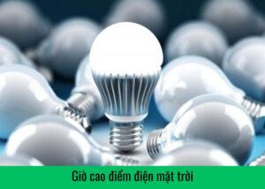 Giờ cao điểm điện mặt trời
