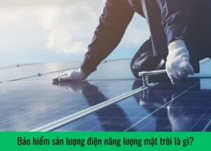 Bảo hiểm sản lượng điện năng lượng mặt trời là gì