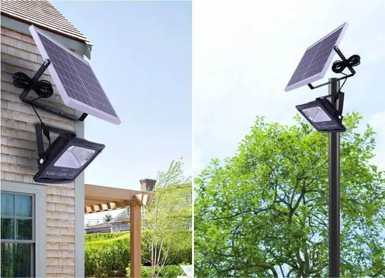 Cách hoạt động đèn pha năng lượng mặt trời ánh sáng vàng
