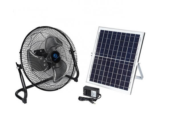 Cấu tạo của quạt tích điện năng lượng mặt trời