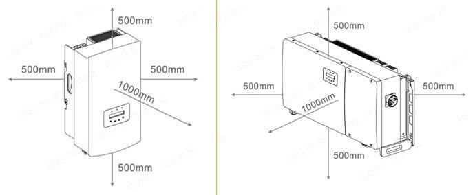 Khoảng cách lắp đặt không phù hợp