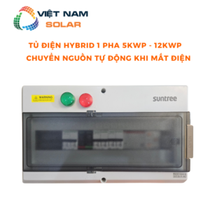 Tủ Điện Hybrid 1 Pha 5KWP - 12KWP Chuyển Nguồn Tự Động Khi Mất Điện