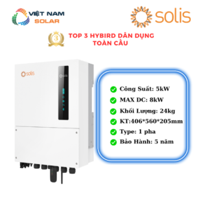 Inverter Hybrid Solis 5KW 1 pha [Giá Sỉ]