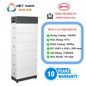 Pin Lưu Trữ Điện Lithium BYD 24kWh - LVS24.0 Premium