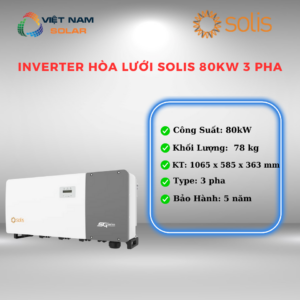 Inverter Hòa Lưới Solis 80KW 3 pha [Giá Sỉ]