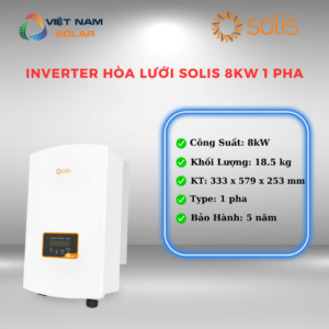 Inverter Hòa Lưới Solis 8KW 1 pha [Giá Sỉ]