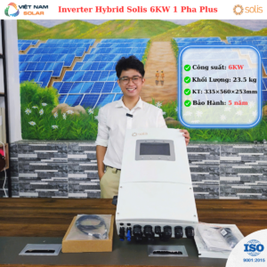 Inverter Hybrid Solis 6KW 1 Pha Plus [Giá Sỉ]