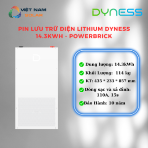 Pin Lưu Trữ Điện Lithium Dyness 14.3kWh - PowerBrick