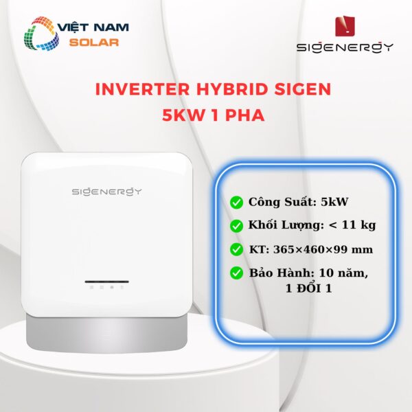 Inverter Hybrid Sigen 5KW 1 Pha