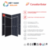 Tấm Pin NLMT Canadian 700WP n-type TOPCon 2 Mặt Kính Bifacial [Giá Sỉ]